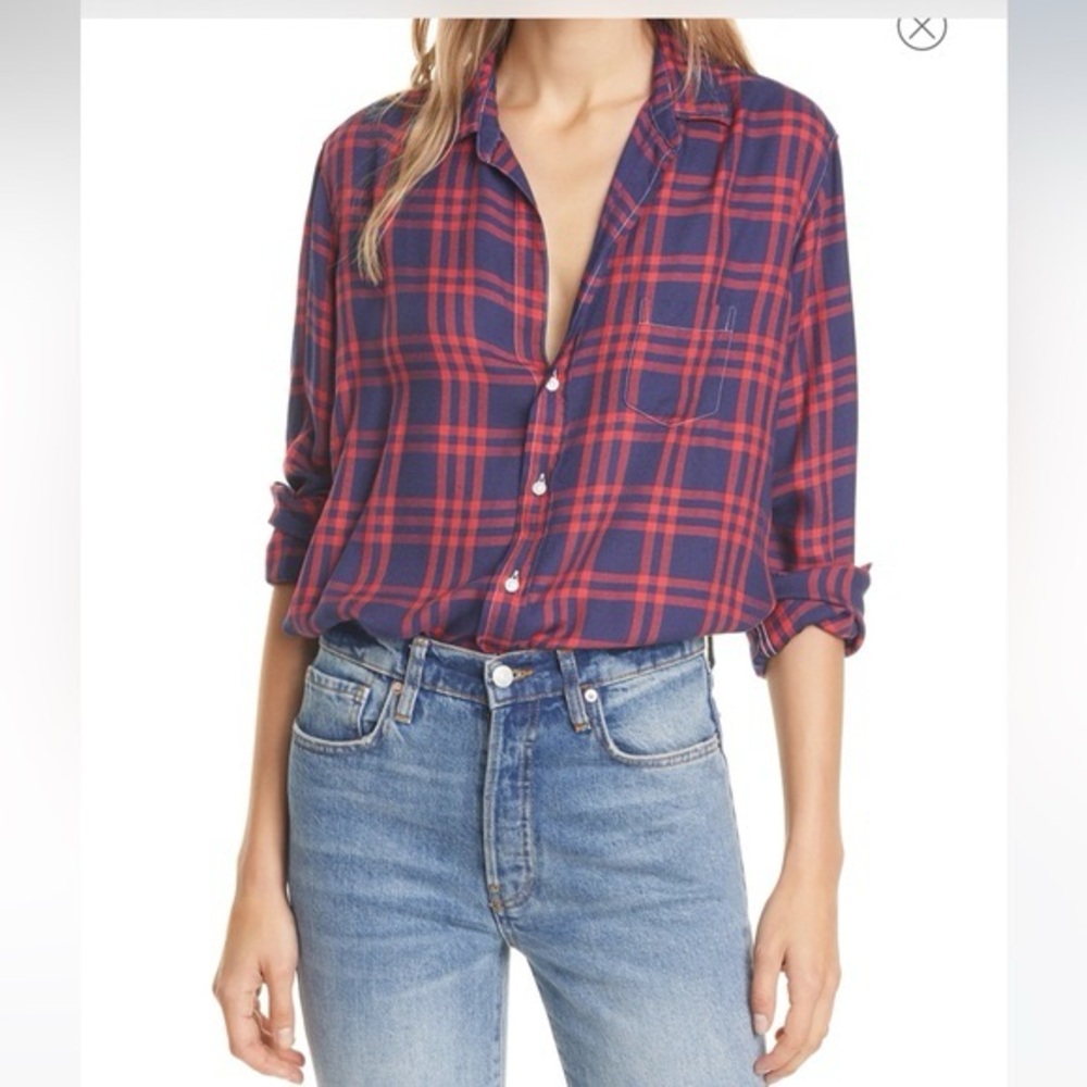 Frank & Eileen, Eileen style Red and Blue Plaid Button-Down Shirt